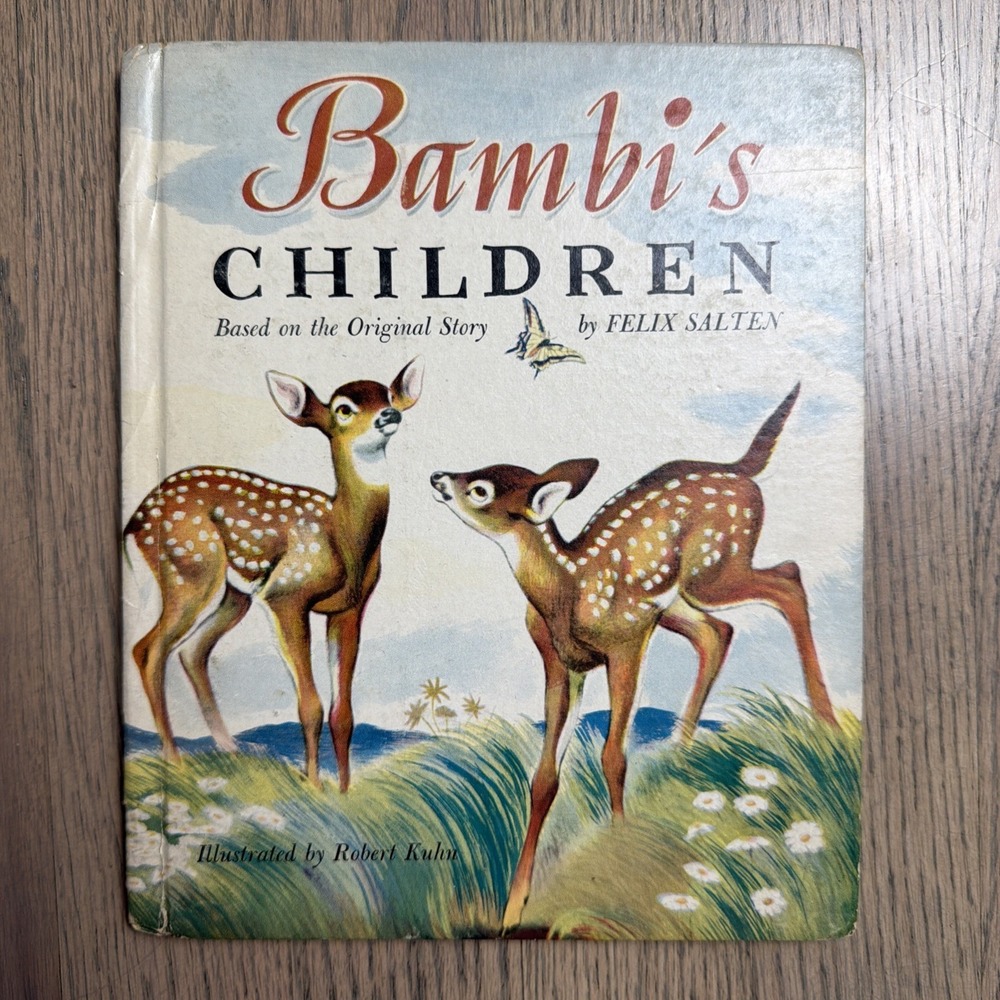 Bambis Children 1948  Felix Salter Kuhn Illustrated HC Bobbs Merrill Company